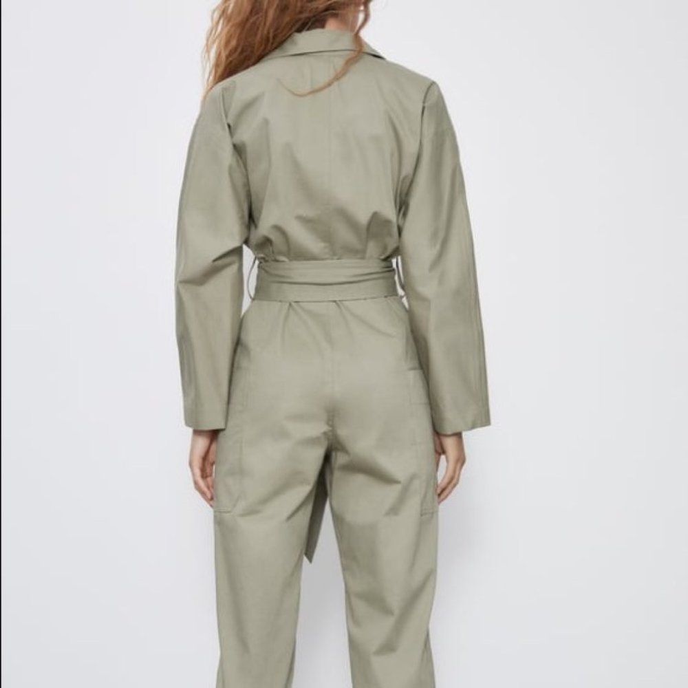 Zara Long Belted Jumpsuit XS - Picture 7 of 8